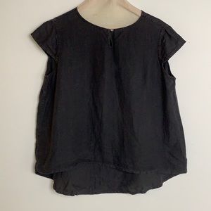 Pip-Squeak Chapeau Cap Sleeve Linen Top!